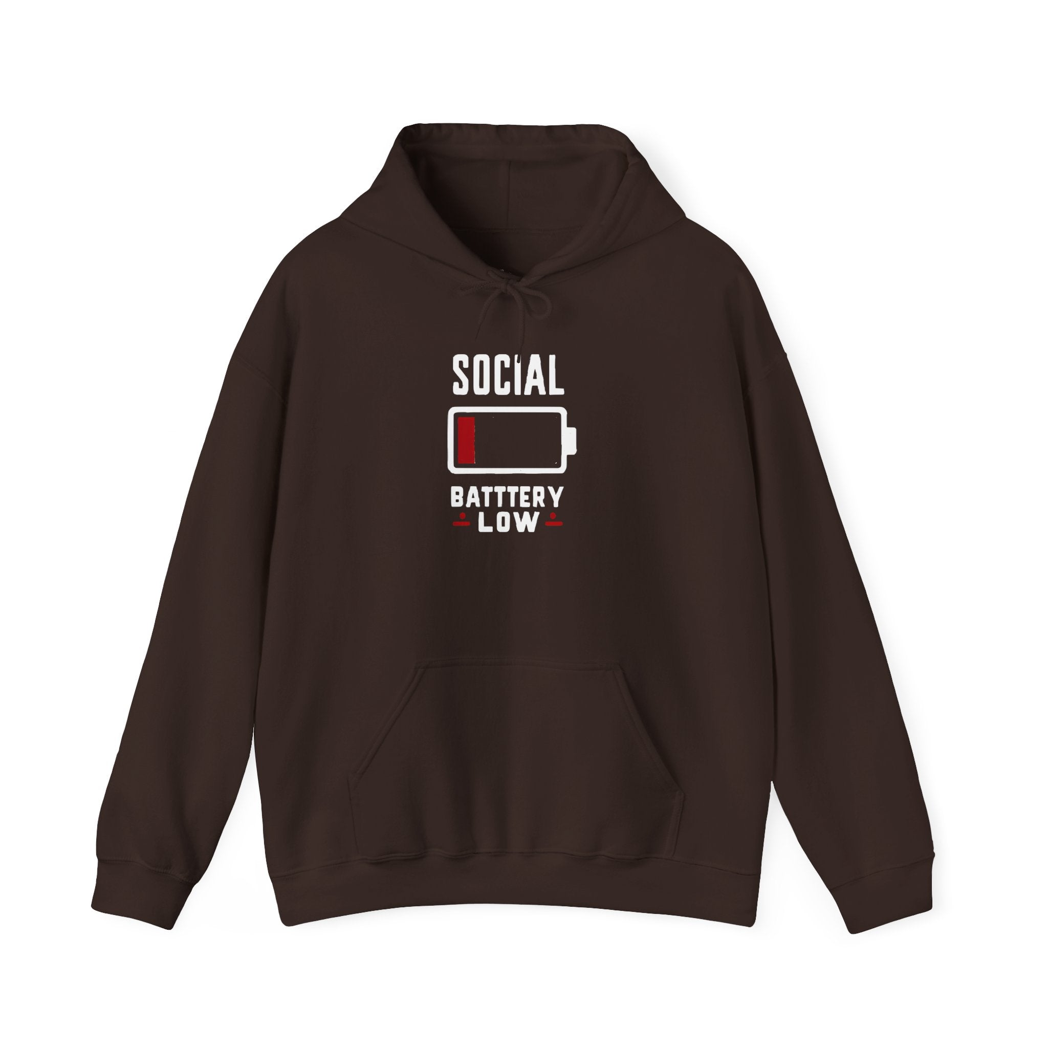 Social Battery Low Unisex Heavy Blend™ Hooded Sweatshirt