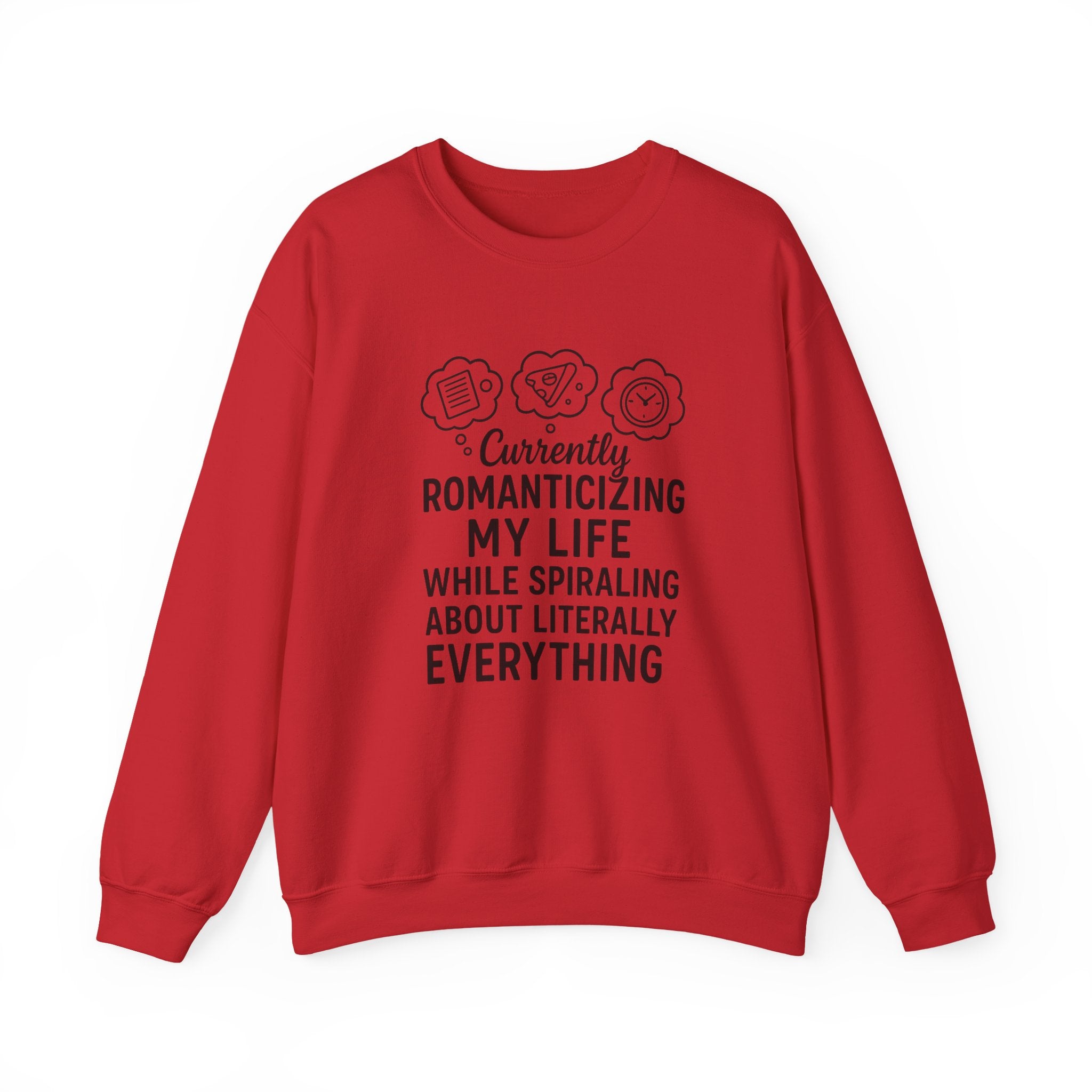 Romanticizing Life Crewneck Sweatshirt, Cozy Unisex Sweatshirt, Inspirational Gift, Casual Fashion, Comfortable Everyday Wear