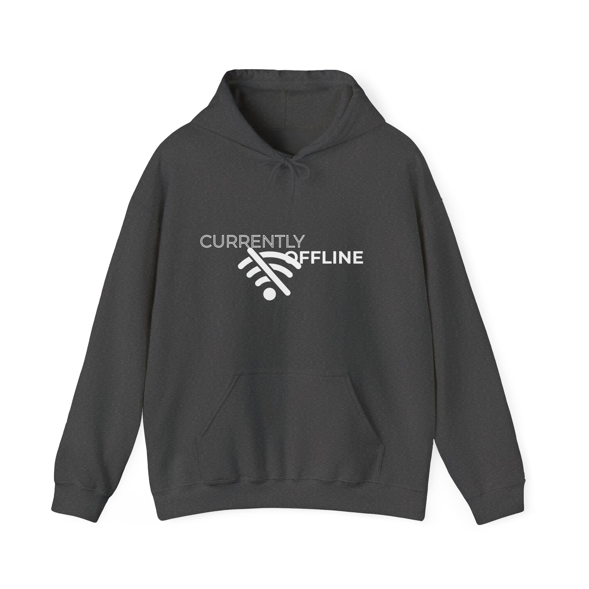 Currently Offline Unisex Heavy Blend Hoodie, Cozy Sweatshirt Gift, Casual Loungewear, Relaxed Fashion, Streetwear, Relaxation Apparel
