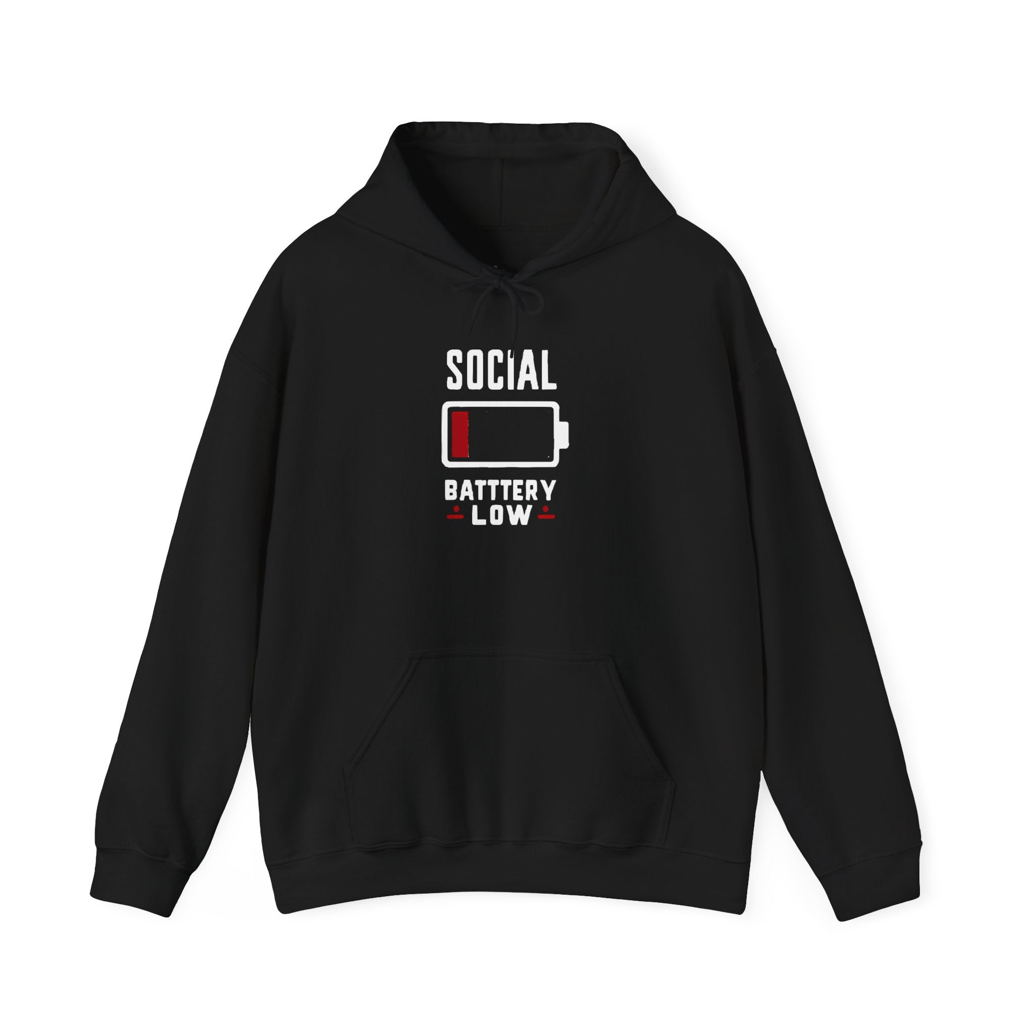 Social Battery Low Unisex Heavy Blend™ Hooded Sweatshirt