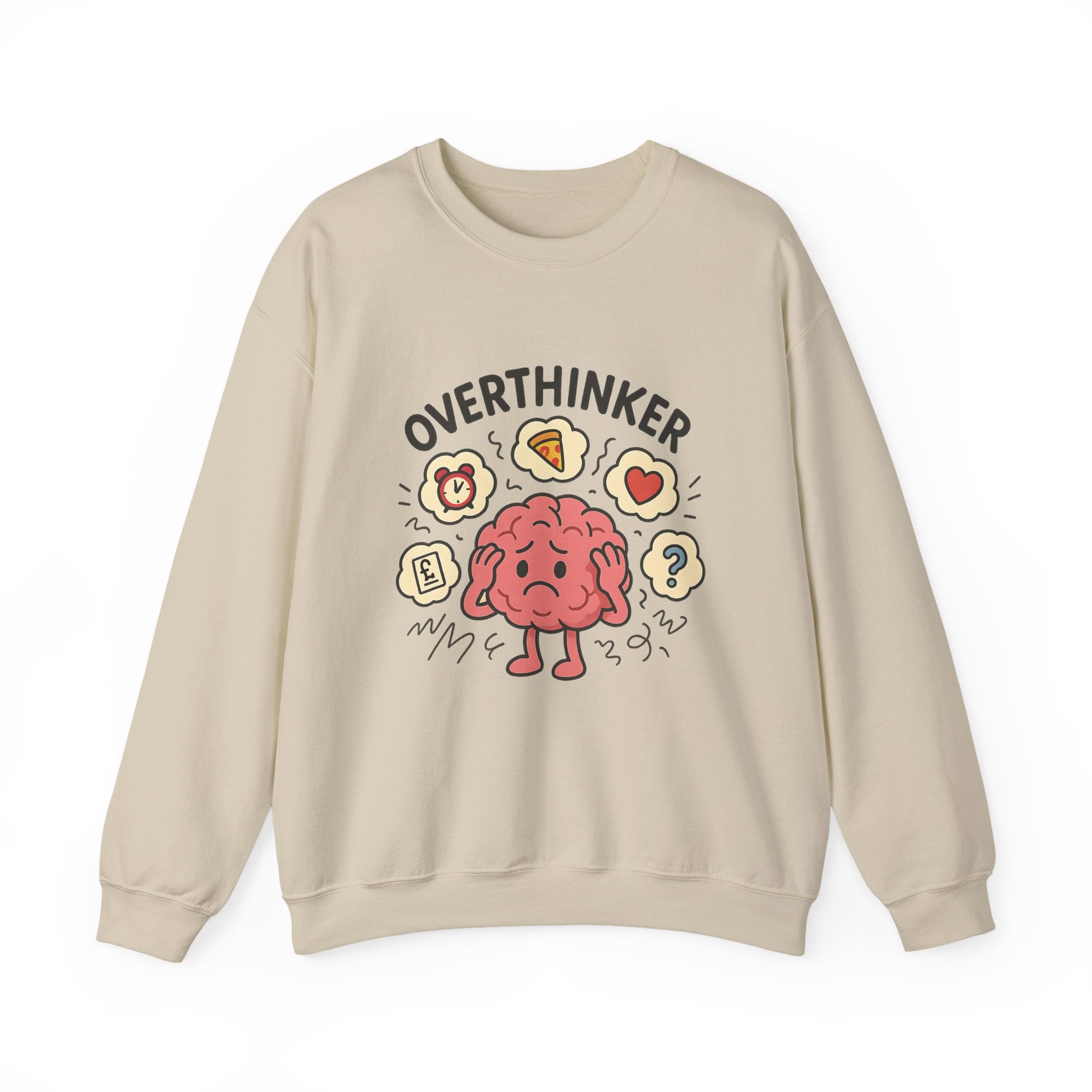 Overthinker Crewneck Sweatshirt - Comfort & Humor