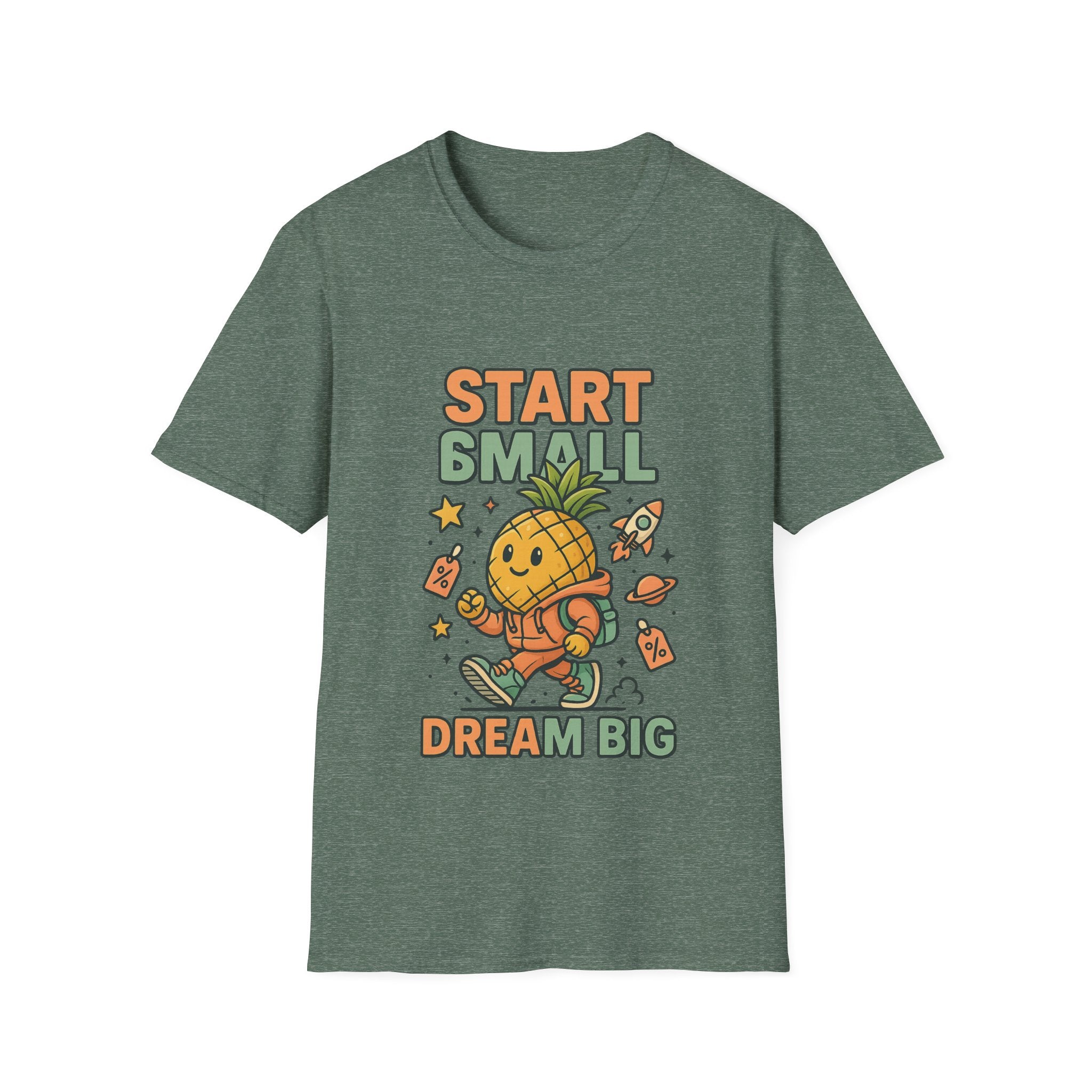 Cute Pineapple Motivational Unisex T-Shirt, Fun Graphic Tee, Inspirational Shirt, Gift for Dreamers, Casual Wear