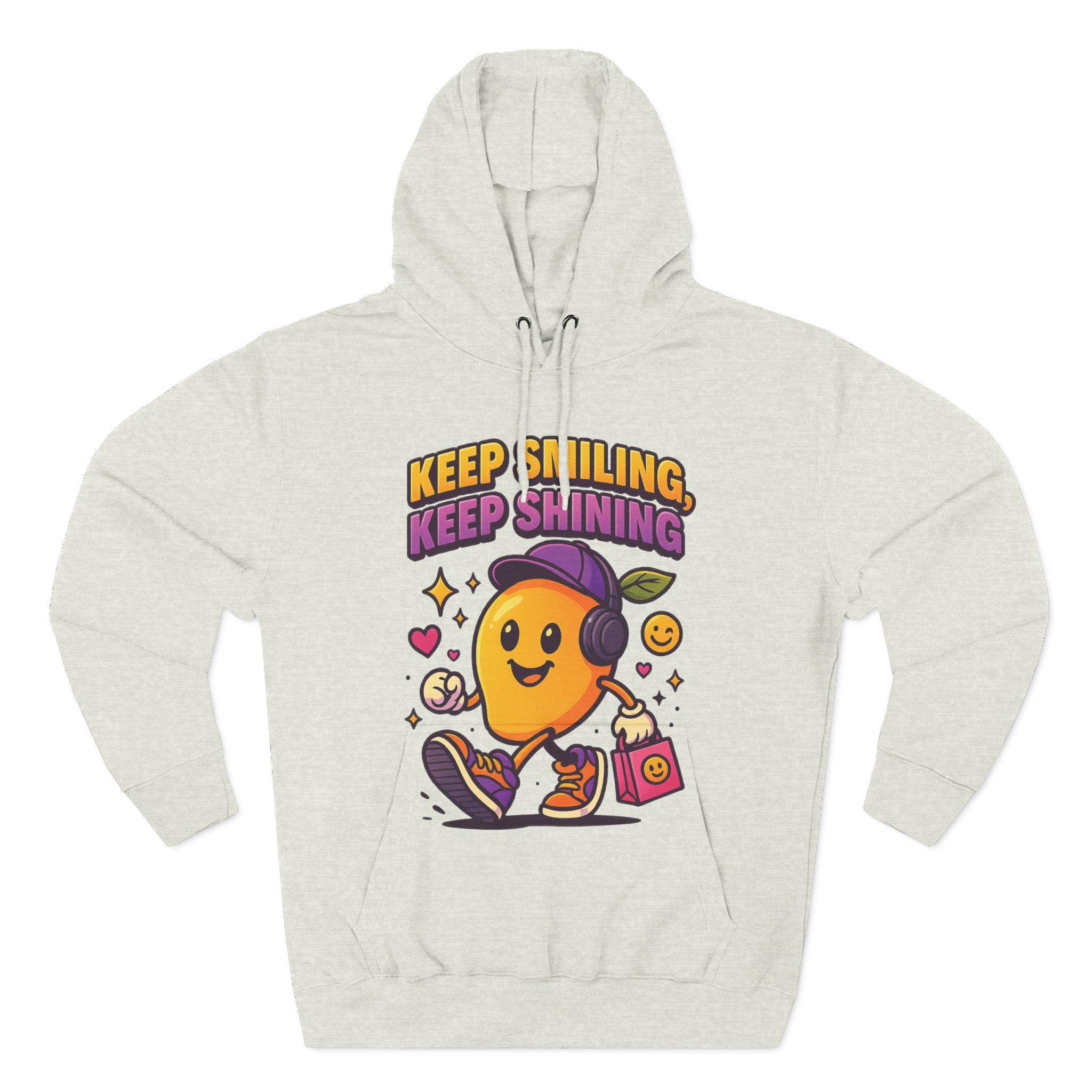 Keep Smiling, Keep Shining - Positive Vibes & Everyday Comfort Hoodie