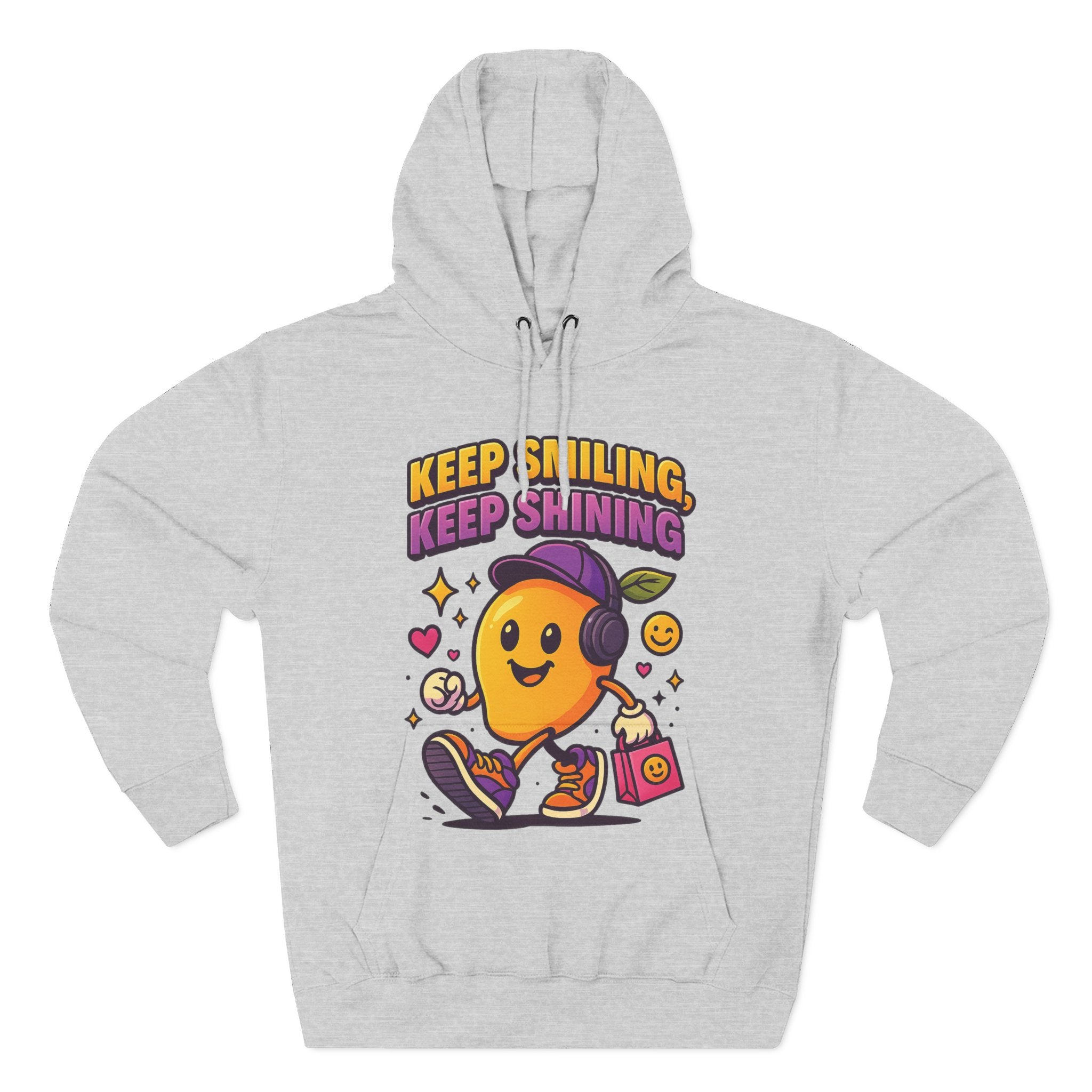 Keep Smiling, Keep Shining - Positive Vibes & Everyday Comfort Hoodie