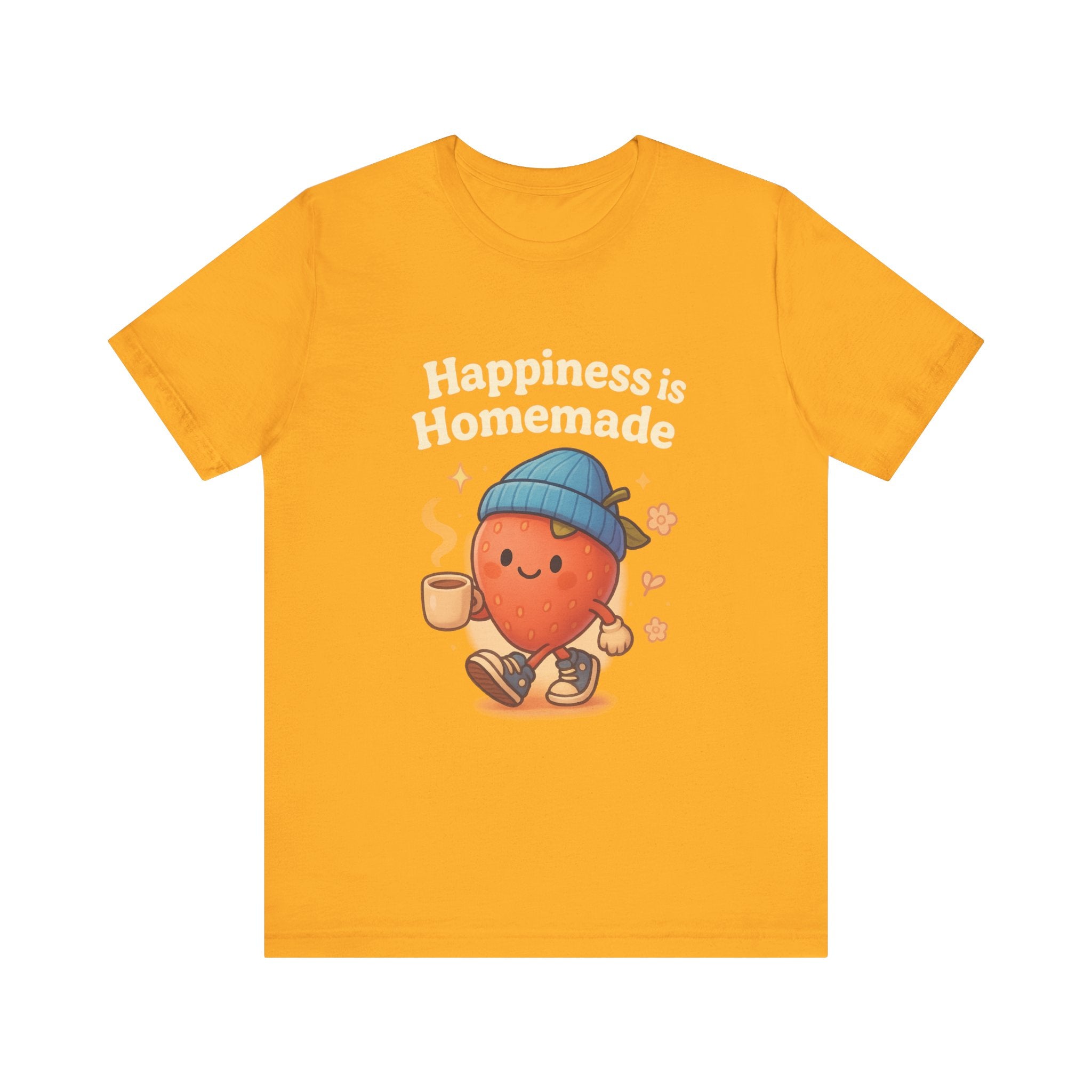 Happiness is Homemade Tee, Cute Graphic Tee, Unisex T-Shirt, Casual Wear, Gift for Food Lovers, Fall Fashion