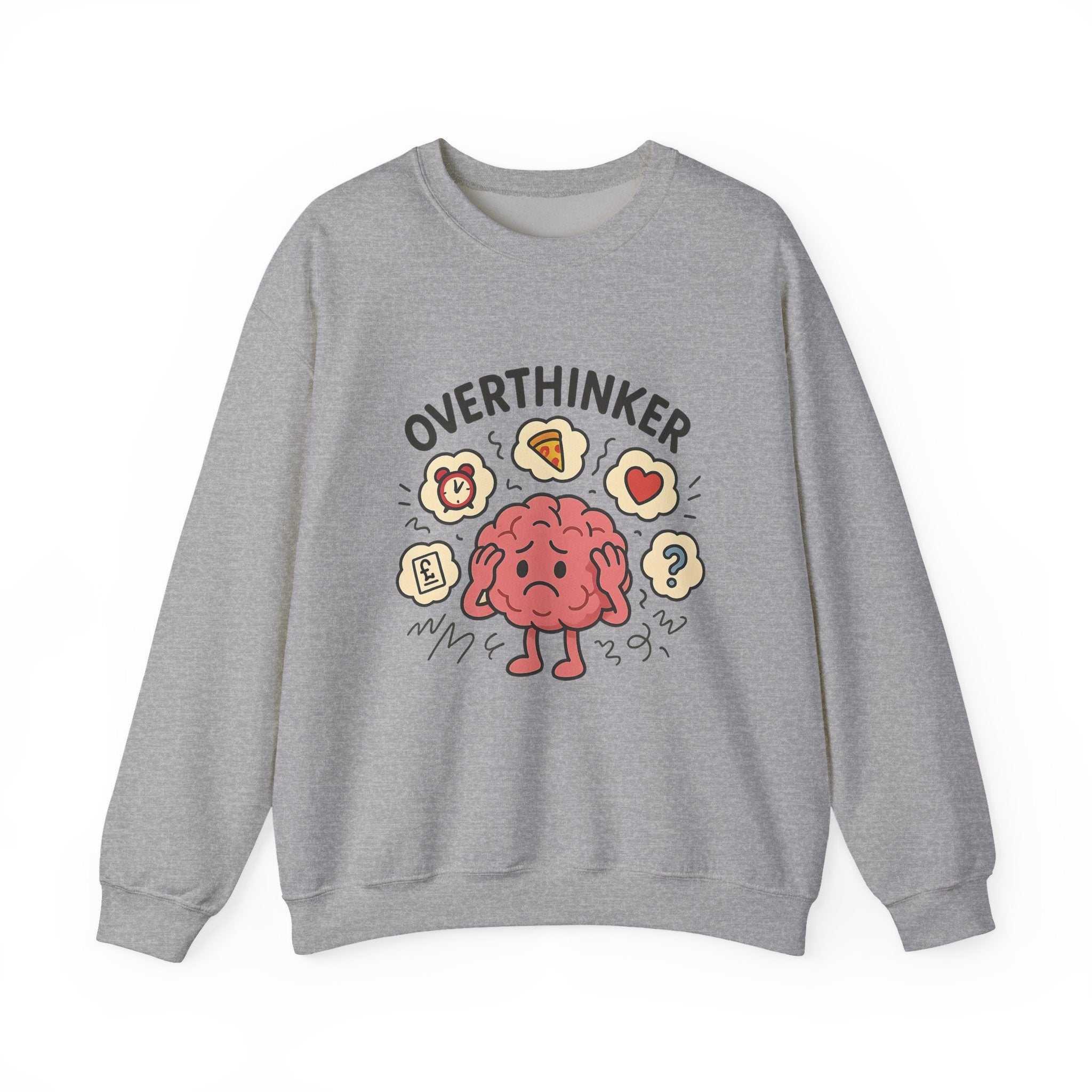 Overthinker Crewneck Sweatshirt - Comfort & Humor