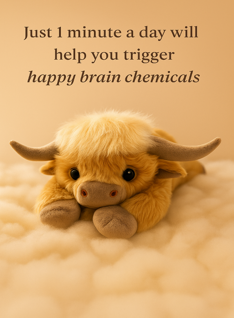 MooMoo the Highland Cow Weighted Animal