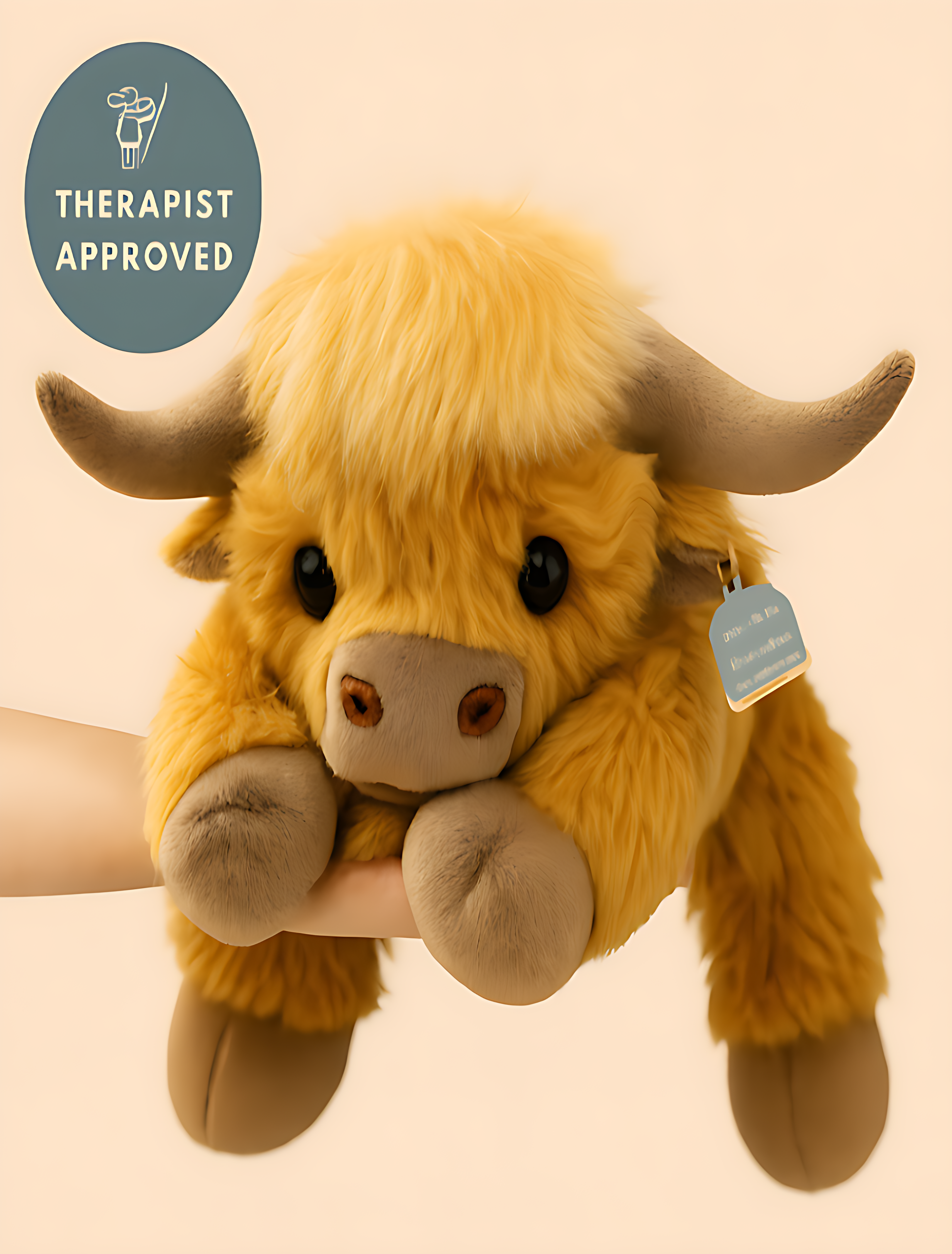 MooMoo the Highland Cow Weighted Animal