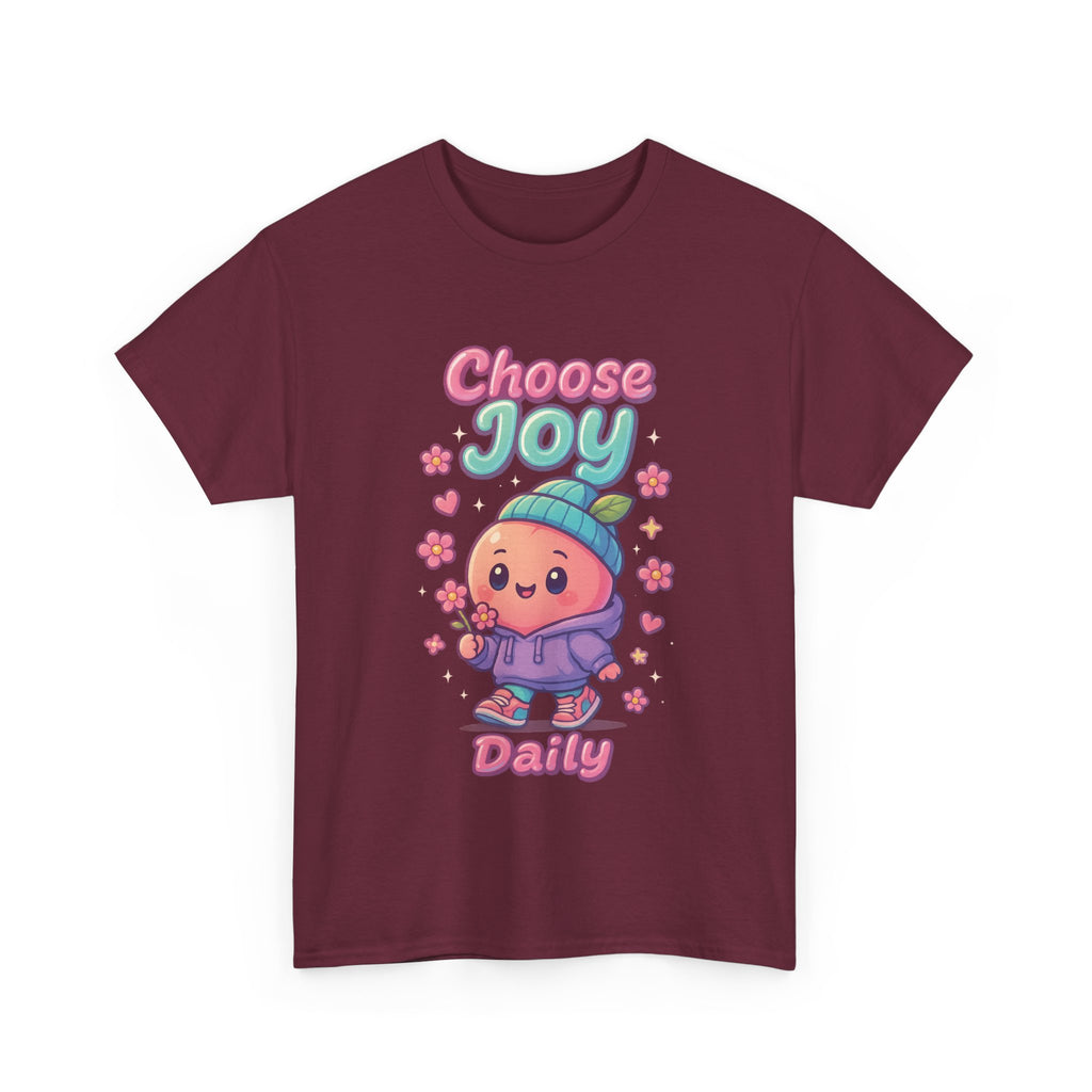 Cute 'Choose Joy Daily' Unisex Tee, Happy Shirt, Gift for Friends, Positive Vibes, Everyday Wear, Cheerful Apparel
