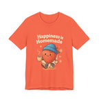 Happiness is Homemade Tee, Cute Graphic Tee, Unisex T-Shirt, Casual Wear, Gift for Food Lovers, Fall Fashion