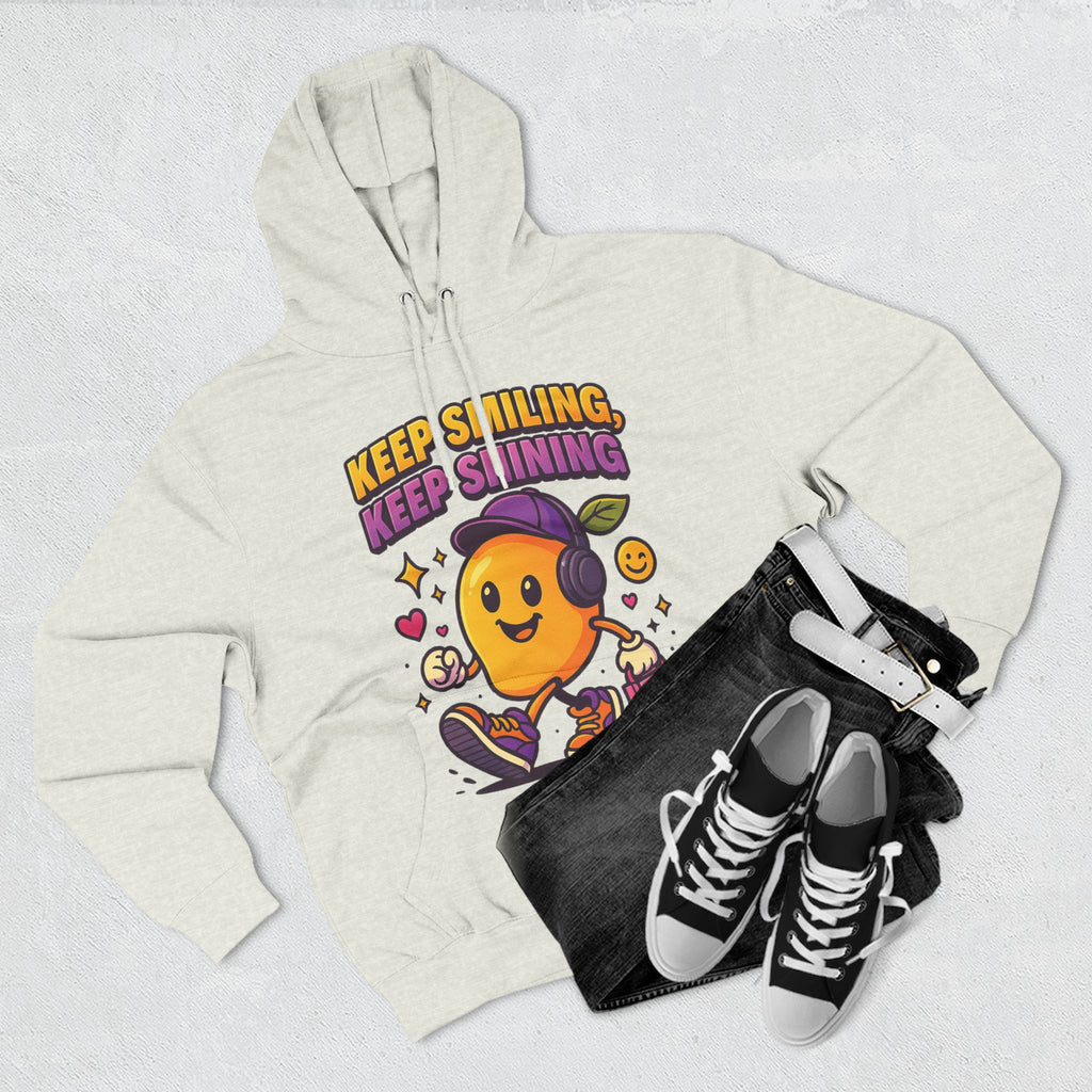 Keep Smiling, Keep Shining - Positive Vibes & Everyday Comfort Hoodie