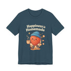 Happiness is Homemade Tee, Cute Graphic Tee, Unisex T-Shirt, Casual Wear, Gift for Food Lovers, Fall Fashion