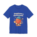 Happiness is Homemade Tee, Cute Graphic Tee, Unisex T-Shirt, Casual Wear, Gift for Food Lovers, Fall Fashion