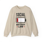 Social Battery Low Sweatshirt