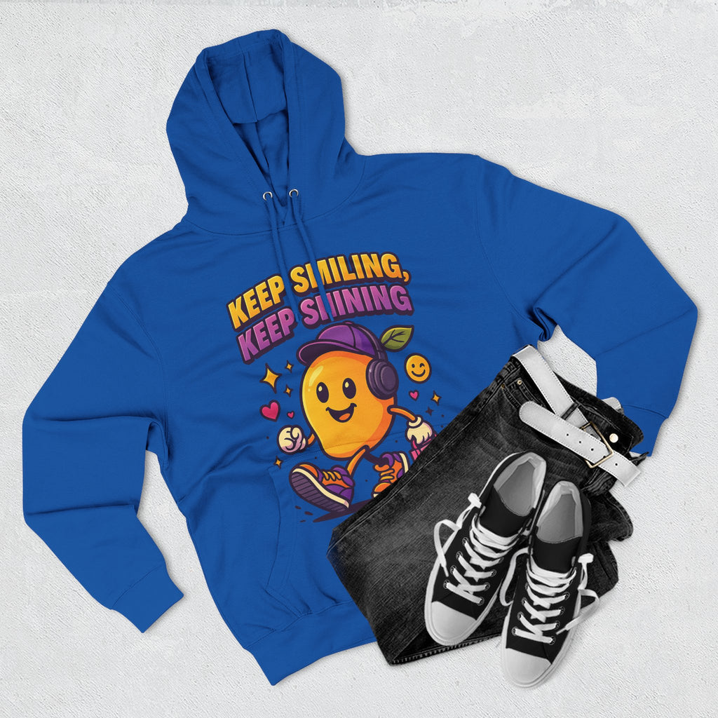 Keep Smiling, Keep Shining - Positive Vibes & Everyday Comfort Hoodie