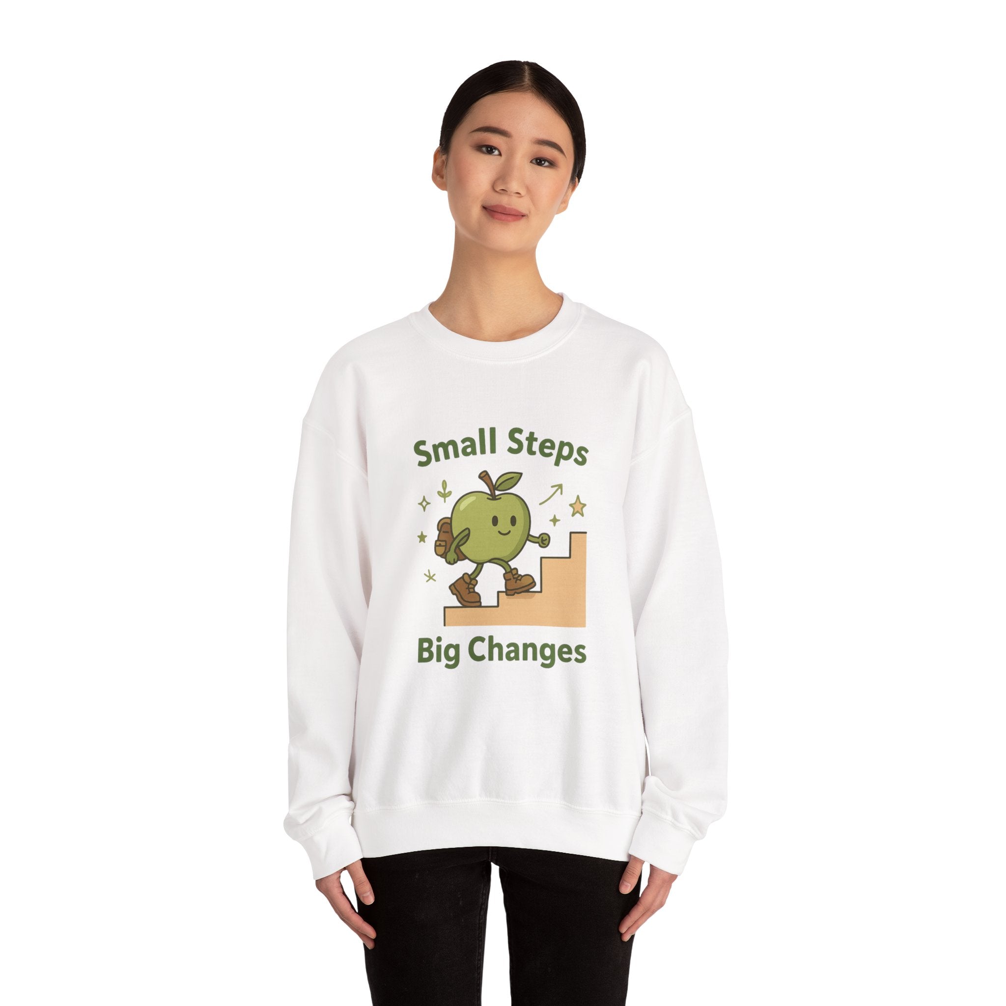 Motivational Crewneck Sweatshirt - Small Steps Big Changes, Cozy Layer, Gift for Adults and Kids, Inspirational Sweatshirt, Perfect [...]