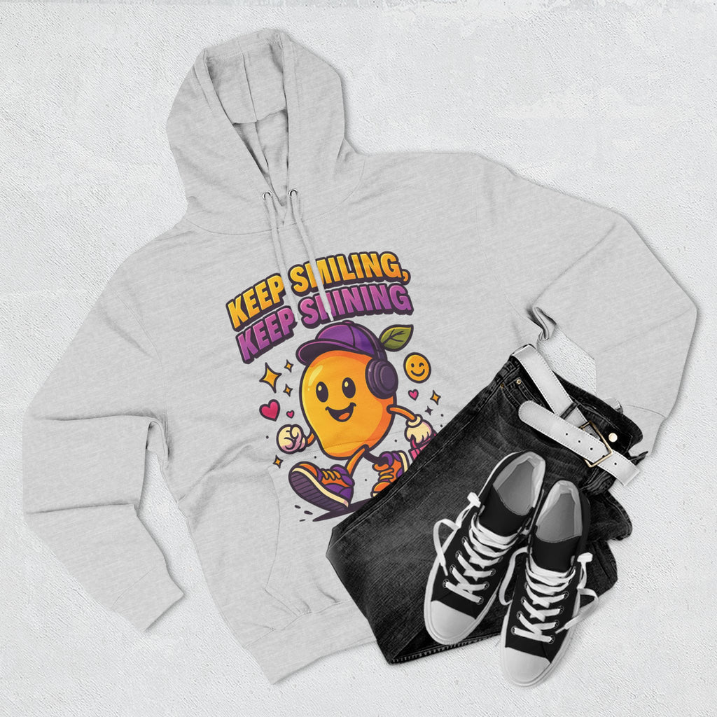 Keep Smiling, Keep Shining - Positive Vibes & Everyday Comfort Hoodie