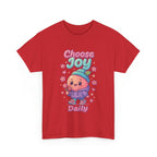 Cute 'Choose Joy Daily' Unisex Tee, Happy Shirt, Gift for Friends, Positive Vibes, Everyday Wear, Cheerful Apparel