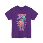 Cute 'Choose Joy Daily' Unisex Tee, Happy Shirt, Gift for Friends, Positive Vibes, Everyday Wear, Cheerful Apparel
