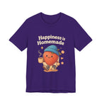Happiness is Homemade Tee, Cute Graphic Tee, Unisex T-Shirt, Casual Wear, Gift for Food Lovers, Fall Fashion