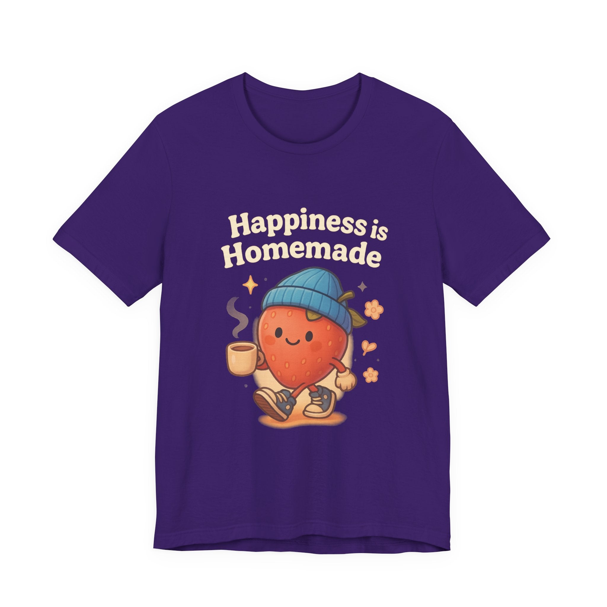Happiness is Homemade Tee, Cute Graphic Tee, Unisex T-Shirt, Casual Wear, Gift for Food Lovers, Fall Fashion