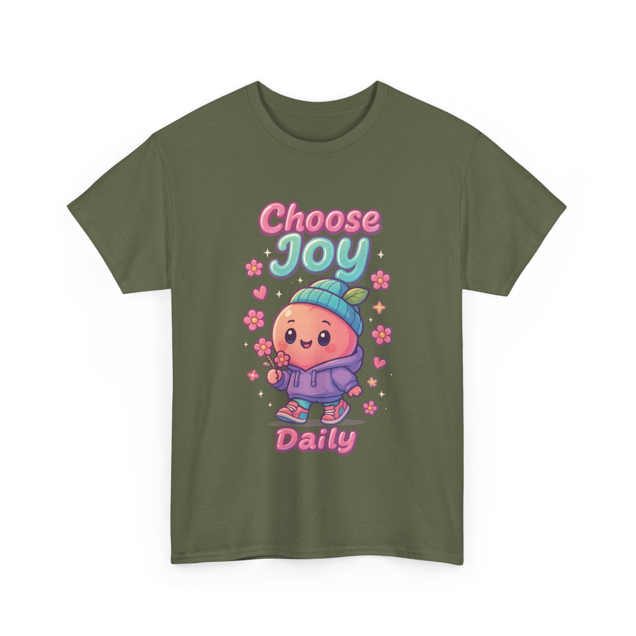 Cute 'Choose Joy Daily' Unisex Tee, Happy Shirt, Gift for Friends, Positive Vibes, Everyday Wear, Cheerful Apparel