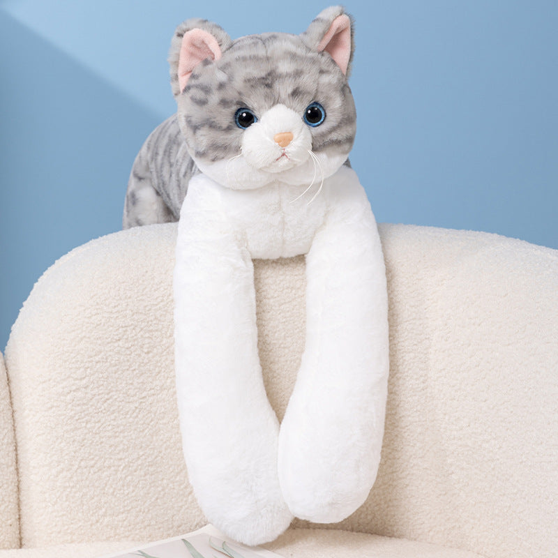 Cat's Plush Toy Lying Doll