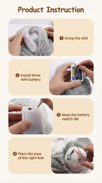 Breathing Bunny & Elephant Calming Plush