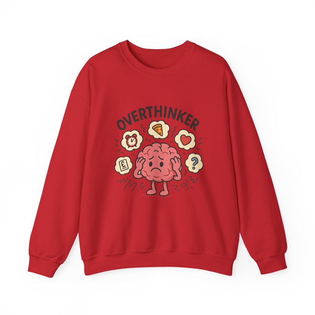 Overthinker Crewneck Sweatshirt - Comfort & Humor