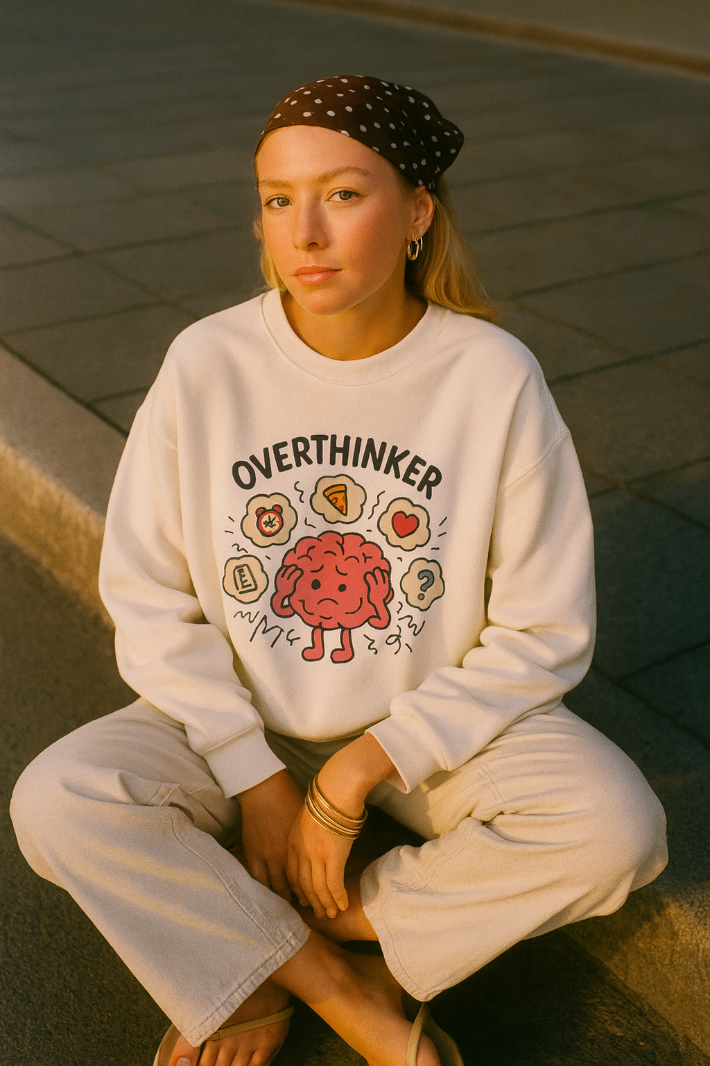 Overthinker Crewneck Sweatshirt - Comfort & Humor