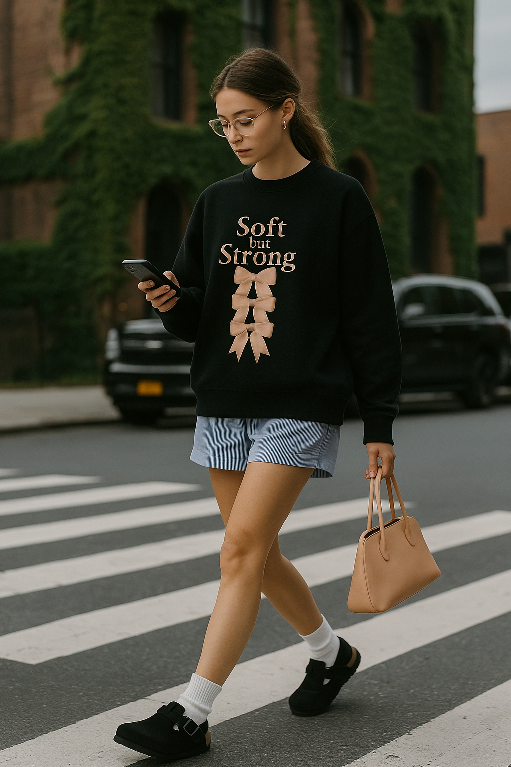 Soft but Strong Unisex Crewneck Sweatshirt - Empowerment, Inspirational