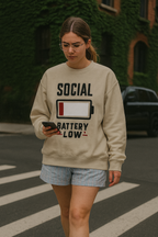 Social Battery Low Sweatshirt