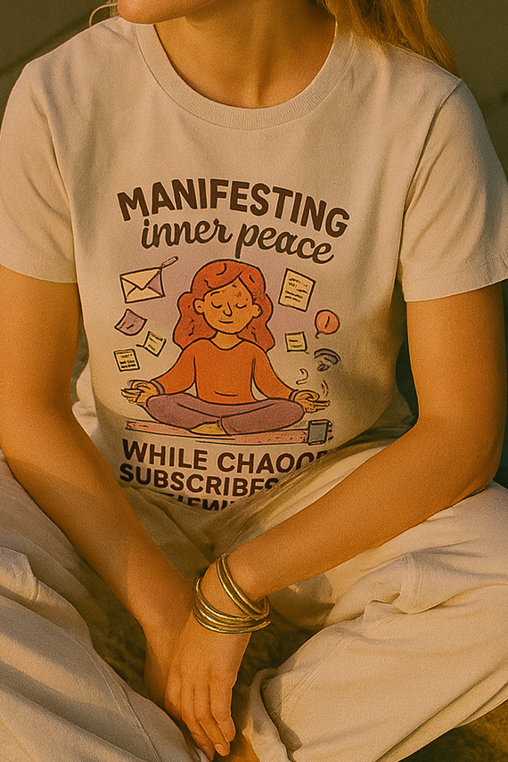 Manifesting Inner Peace Unisex Heavy Cotton Tshirt
