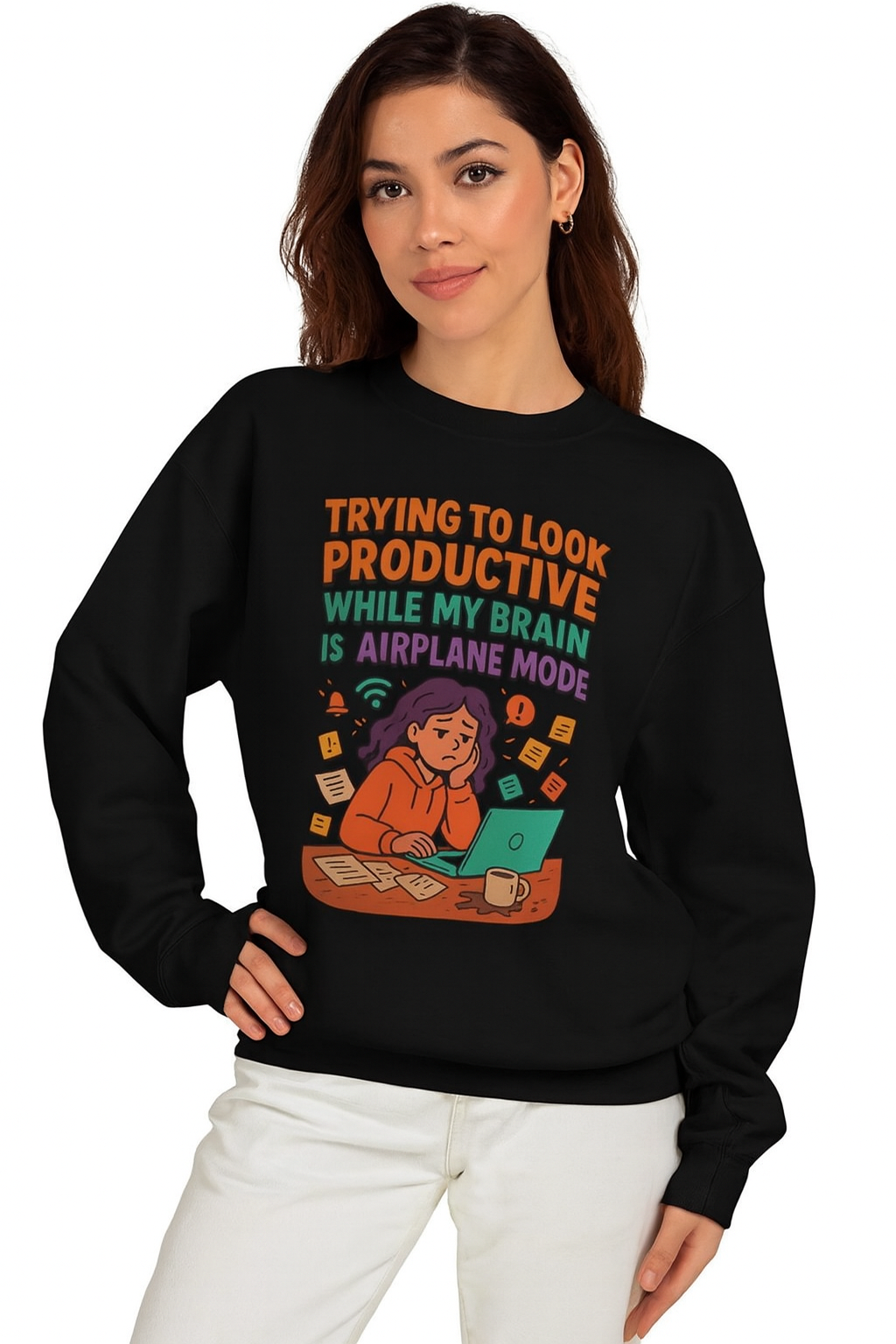 Productive Vibe Crewneck Sweatshirt