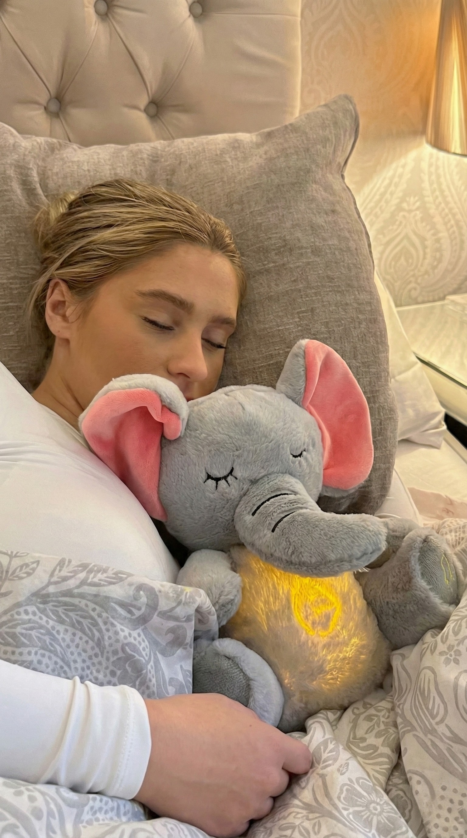 Breathing Bunny & Elephant Calming Plush