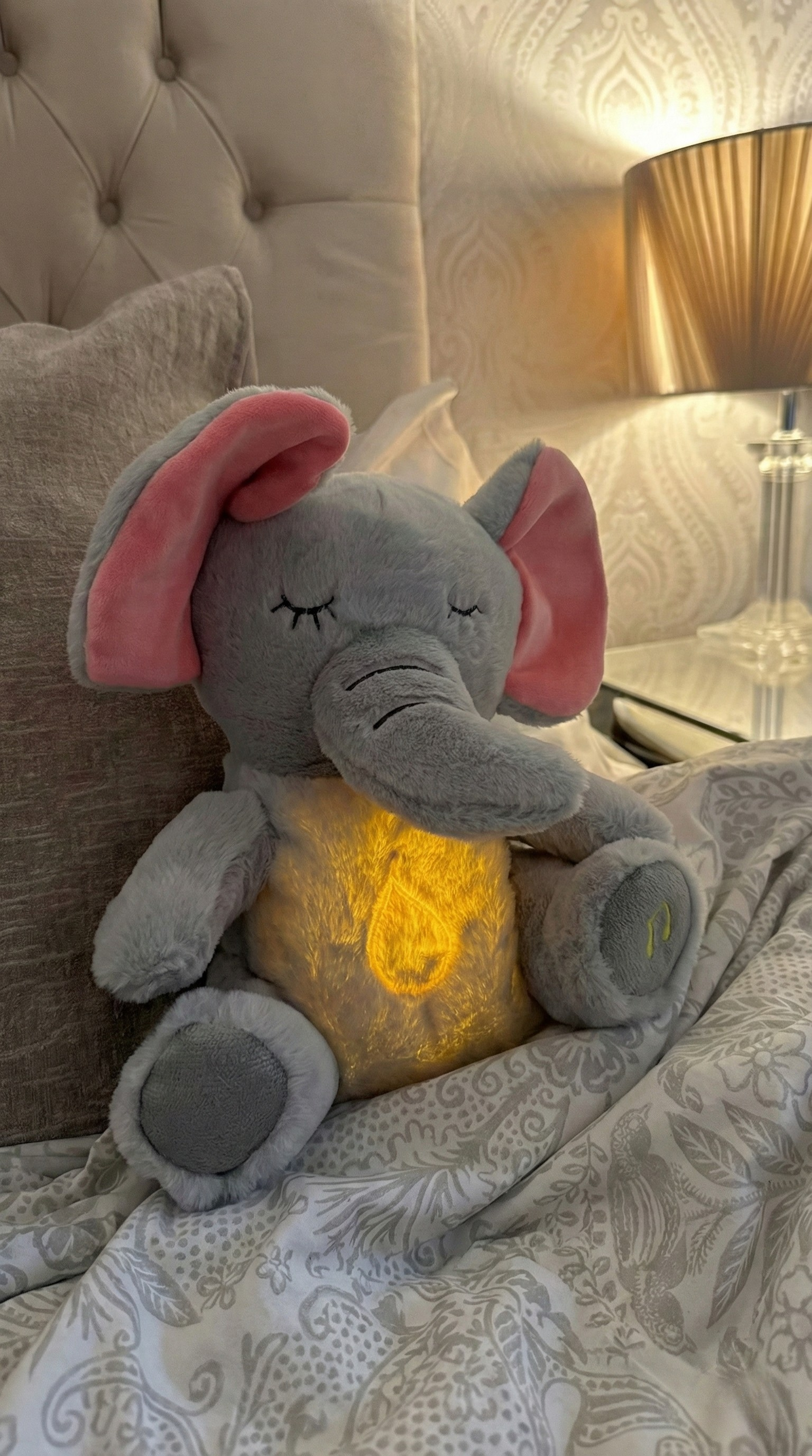 Breathing Bunny & Elephant Calming Plush